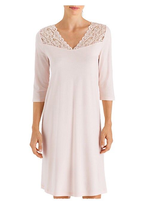 Lace Yoke Night Dress