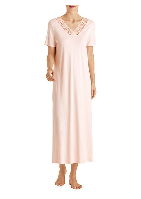 Lace-Trimmed Night Gown
