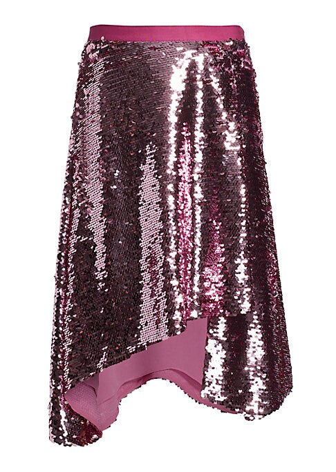 Shimmering Asymmetric Skirt