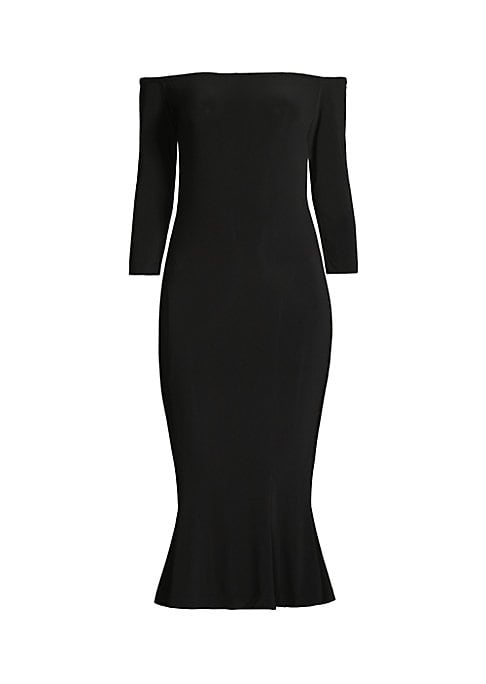 Elegant Fishtail Midi Dress