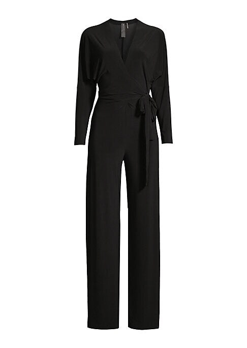 Draped V-Neck Jumpsuit