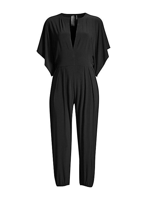 Cape-Sleeve Chic Jumpsuit