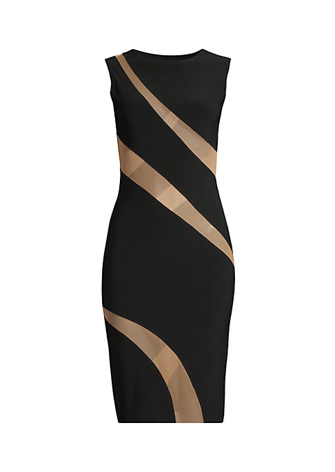 Sheer Elegance Midi Dress