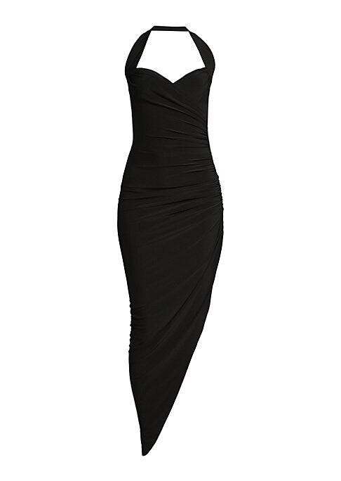 Asymmetric Jersey Elegance Gown