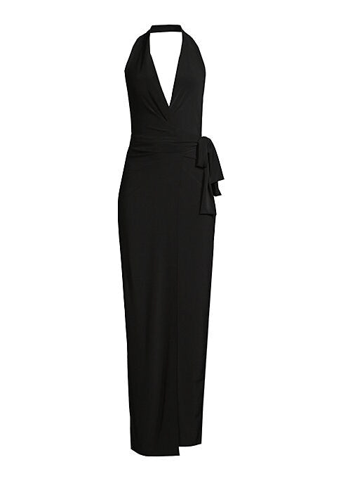 Chic Halter Slit Dress
