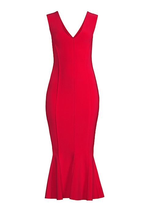 Flirty Flounce Midi-Dress