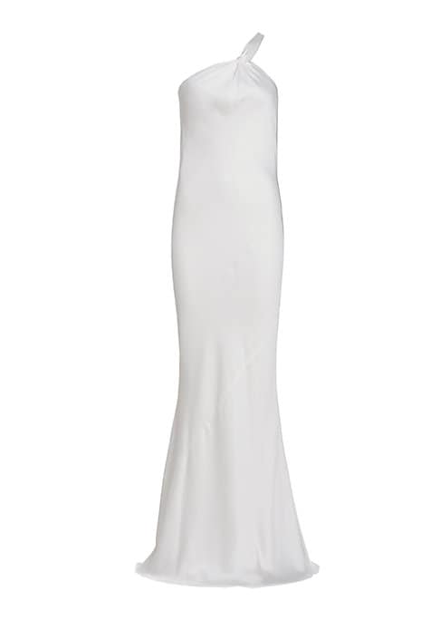 Elegant Twist Satin Gown