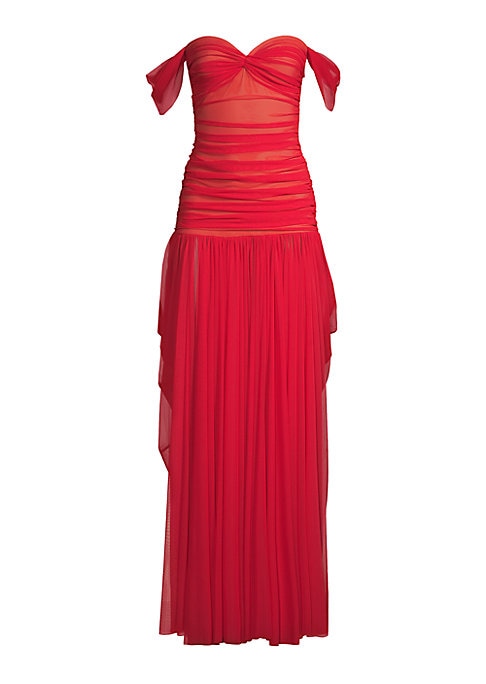 Draped Elegance Gown