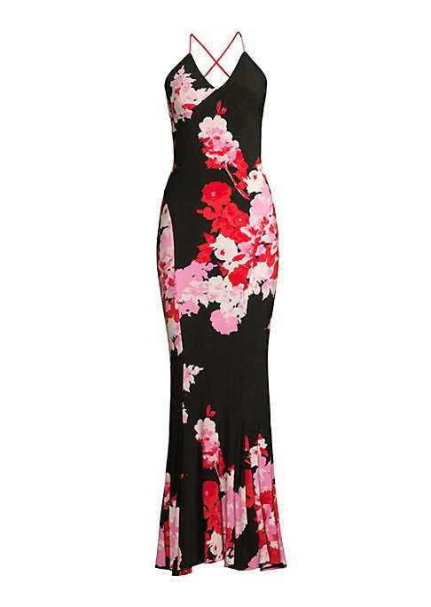Elegant Bloom Fishtail Dress