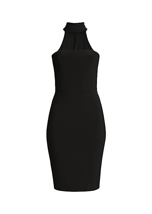 Sleek Stretch Turtleneck Dress
