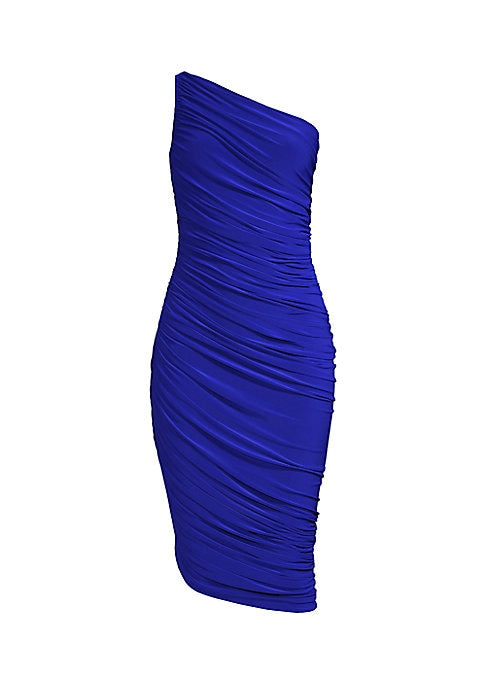 Asymmetric Elegance Midi-Dress