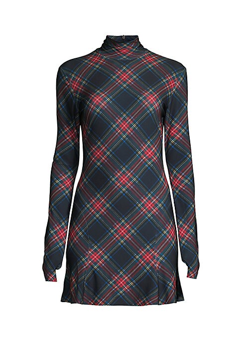 Cozy Plaid Mini Dress