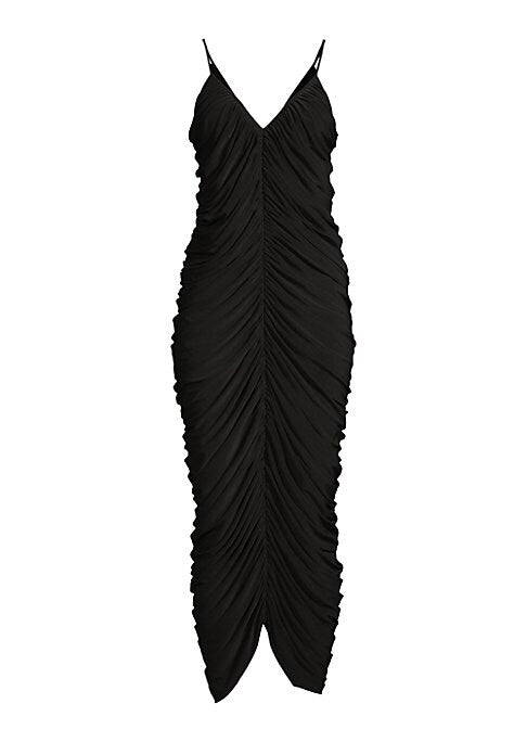Ruched V-Neck Elegance Gown