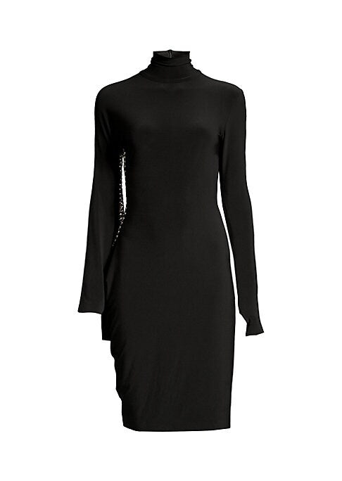 Studded Turtleneck Minidress