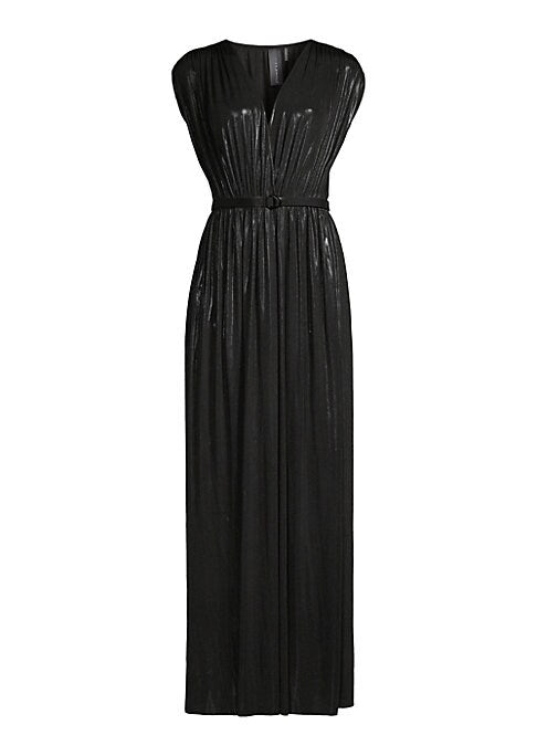 Sleek Sheen Evening Dress