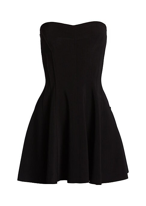 Flared Bustier Mini Dress