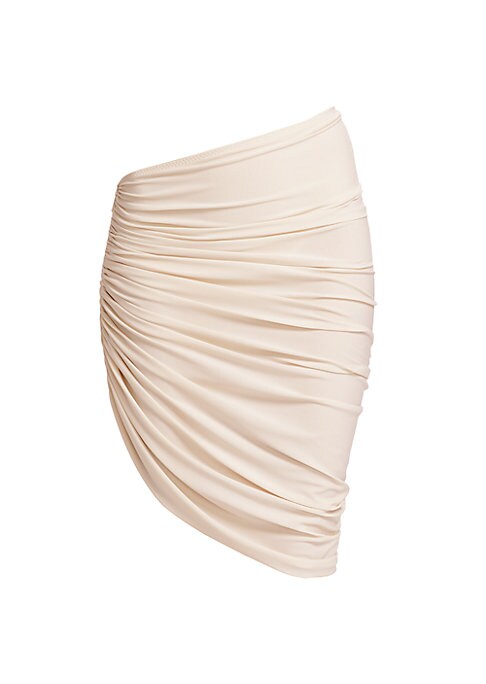 Ruched Jersey Mini Skirt