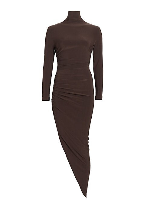 Chic Draped Midi Dress