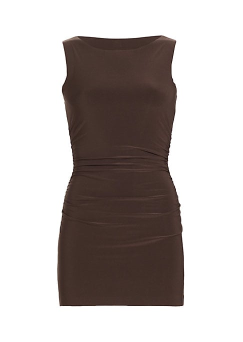 Jersey Shirred Mini Dress