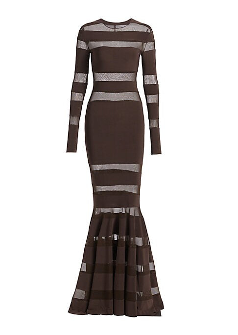 Chic Fishtail Mesh Dress