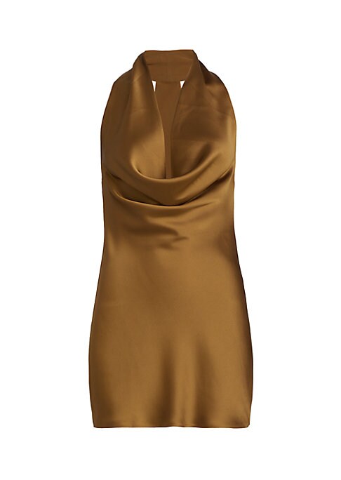 Luxe Draped Satin Dress