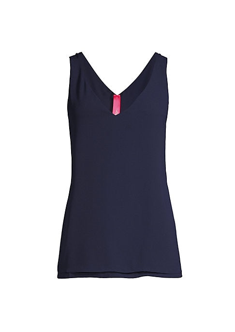 Flowy V-Neck Sleeveless Top