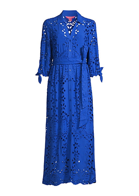 Eyelet Midi Dress