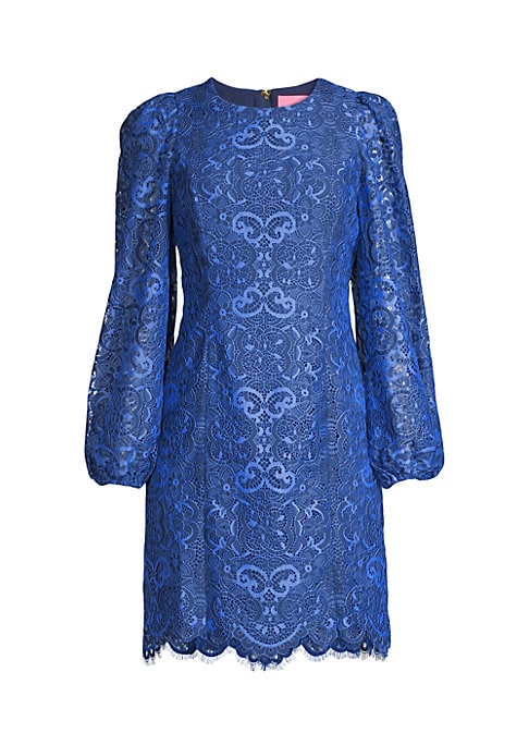 Lace Puff Sleeve Dress