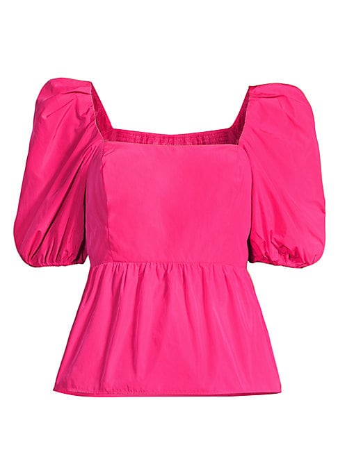 Puff Sleeve Peplum Top
