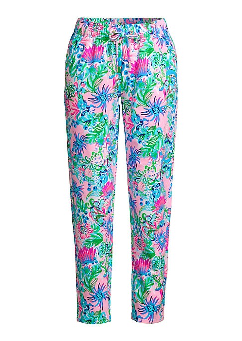 Floral Tapered Knit Pants