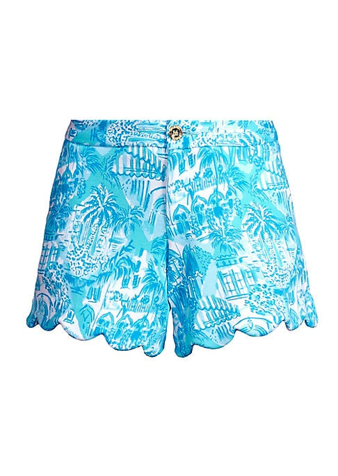 Coastal Wave Knit Shorts