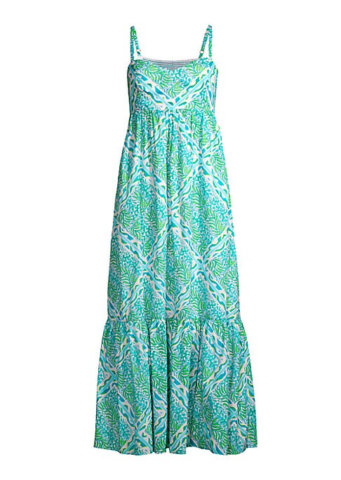 Abstract Floral Maxi Dress