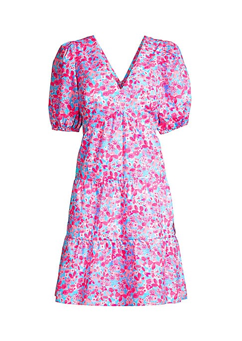 Floral Cut-Out Mini Dress