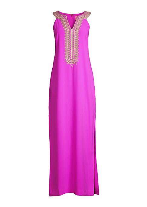 Chic Embroidered Maxi Dress