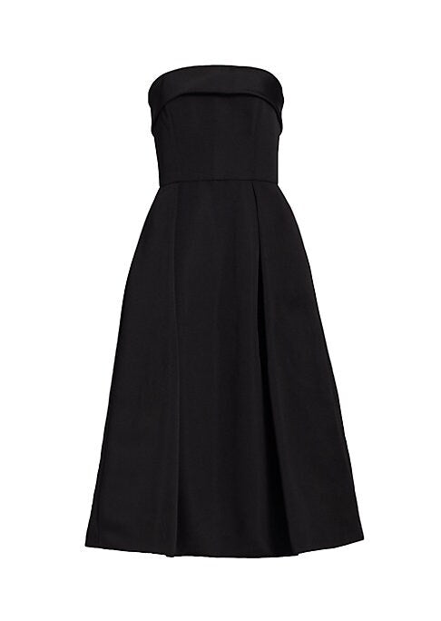 Chic Pleated Bandeau Dress