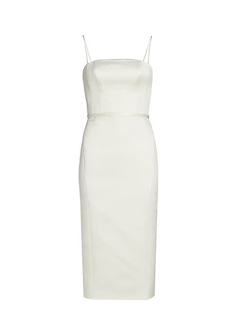 Elegant Satin Sheath Dress