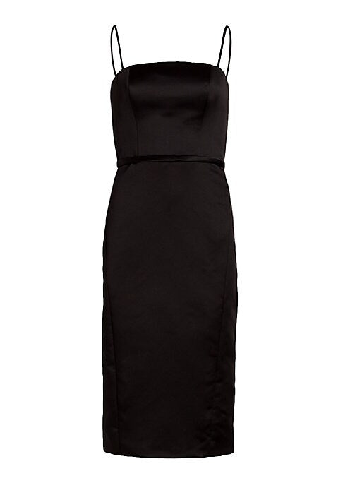 Sleek Satin Sheath Dress