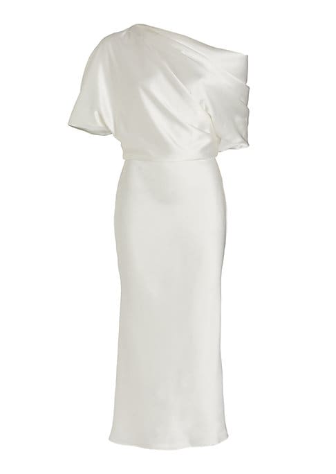 Elegant Satin Midi Dress