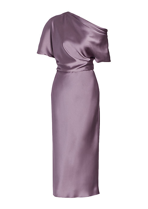 Chic One-Shoulder Midi Dress