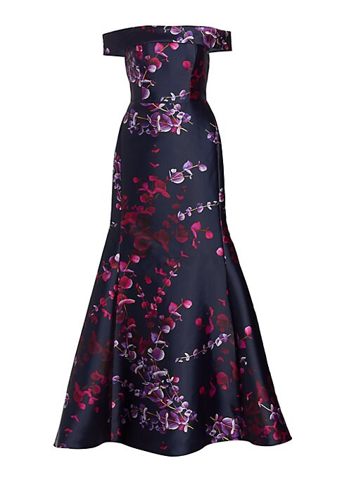Floral Mermaid Elegance Gown