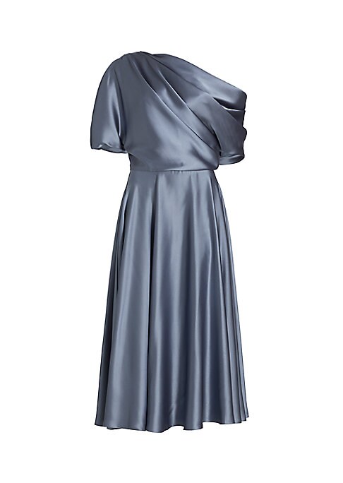 Satin Elegance Midi Dress
