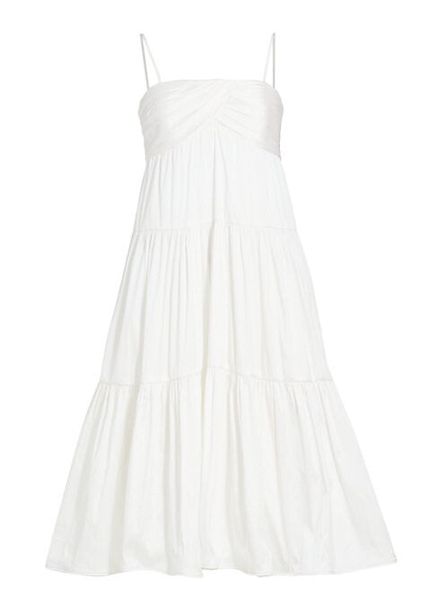 Shimmering Tiered Midi Dress