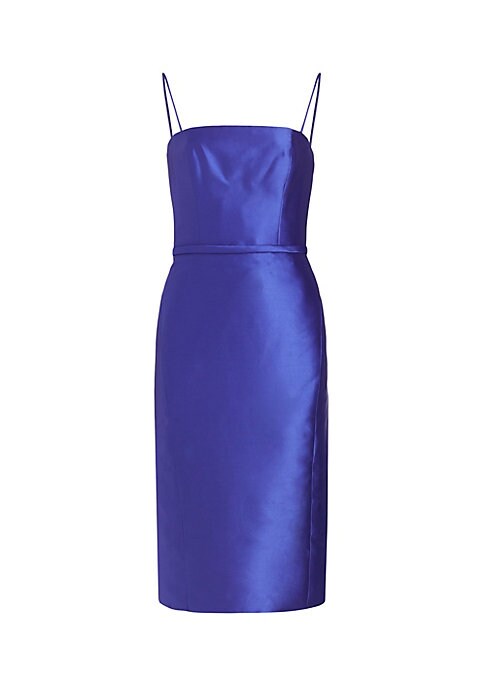 Elegant Satin Midi Dress