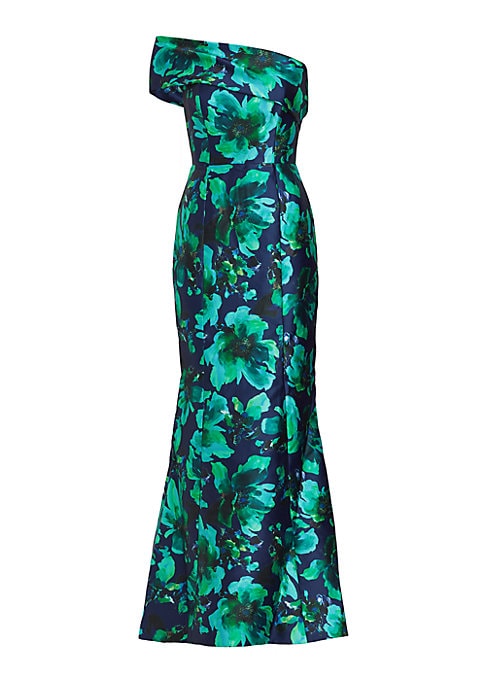 Elegant Floral Evening Dress