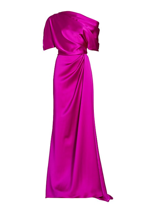 Lustrous Satin Evening Dress