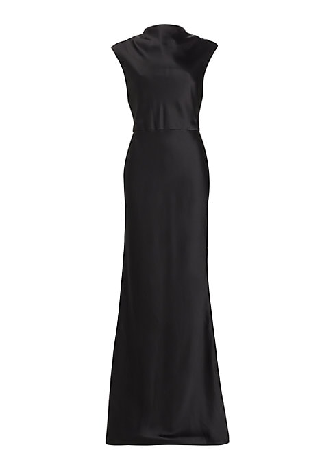 Elegant Satin Evening Dress