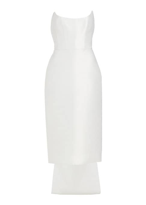 Dramatic Bow Midi Dress