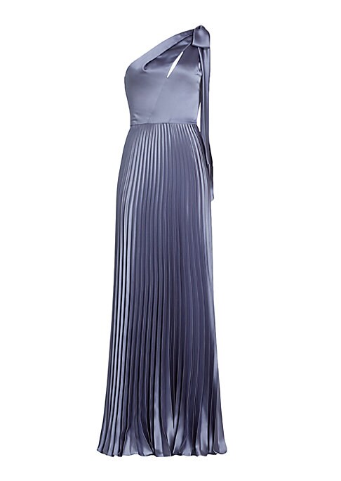 Elegant Pleated Satin Dress