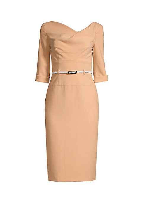 Chic Draped Sheath Dress