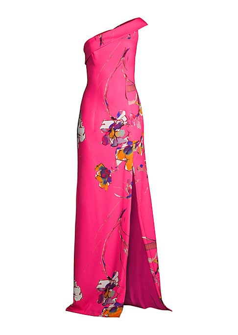 Floral Asymmetric Gown